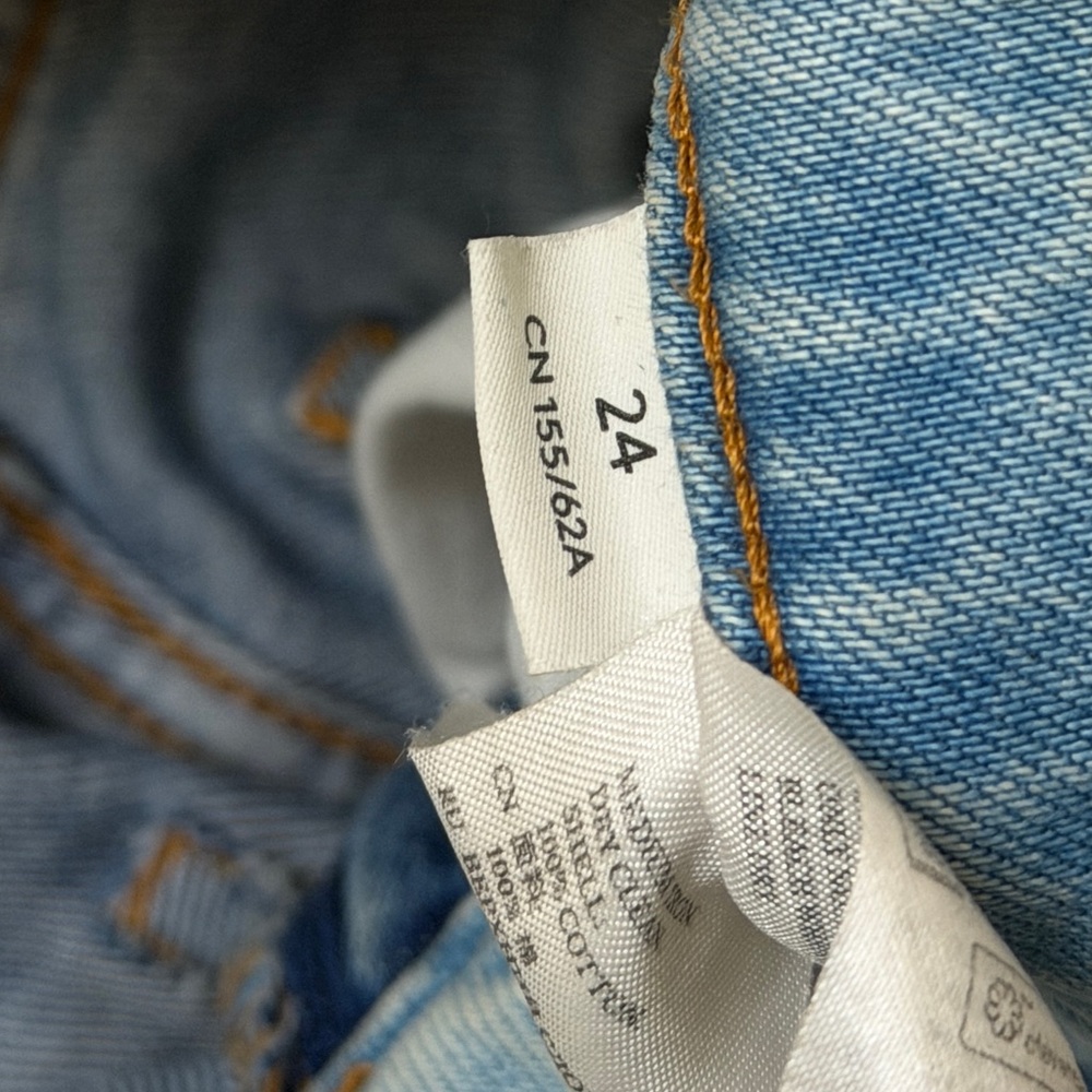 Monki Jeans Blue Patch Jeans - Picture 5 of 8